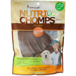 Nutri Chomps Dog 10 count Nutri Chomps Pig Ear Shaped Dog Treat Chicken Flavor