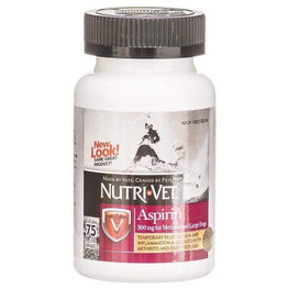 Nutri-Vet Dog Large Dogs over 50 lbs - 75 Count (300 mg) Nutri-Vet Aspirin for Dogs