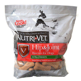 Nutri-Vet Dog 6 lbs Nutri-Vet Hip & Joint Biscuits for Dogs - Extra Strength