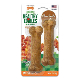 Nylabone Dog Petite (2 Pack) Nylabone Healthy Edibles Wholesome Dog Chews - Bacon Flavor