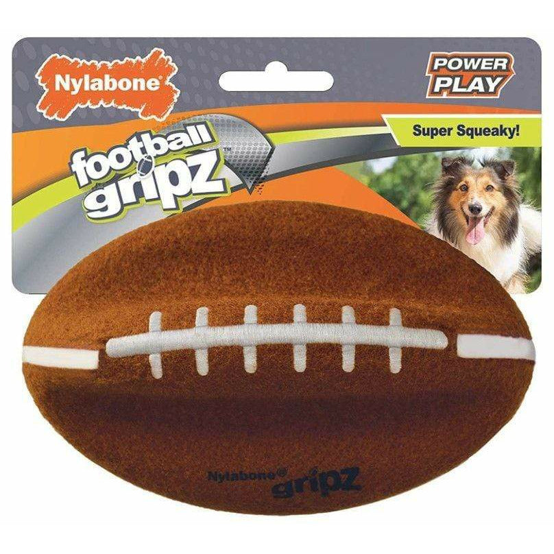 Nylabone Dog 1 count Nylabone Power Play Football Medium 5.5" Dog Toy