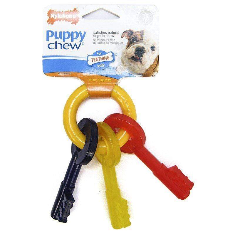 Nylabone Dog X-Small (For Dogs up to 15 lbs) Nylabone Puppy Chew Teething Keys Chew Toy