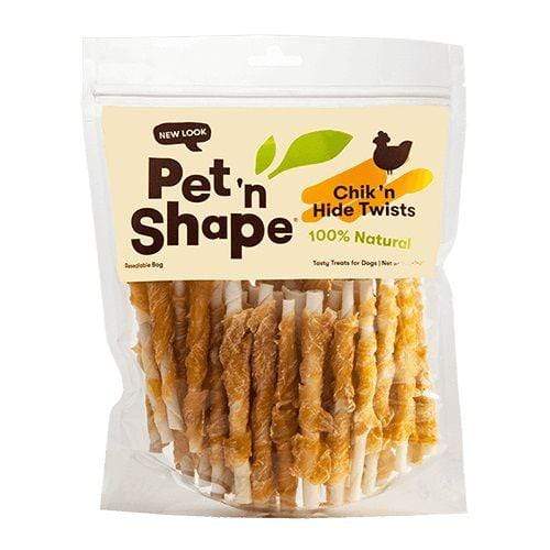 Pet 'n Shape Dog Regular - 50 Pack - (5" Chews) Pet 'n Shape 100% Natural Chicken Hide Twists