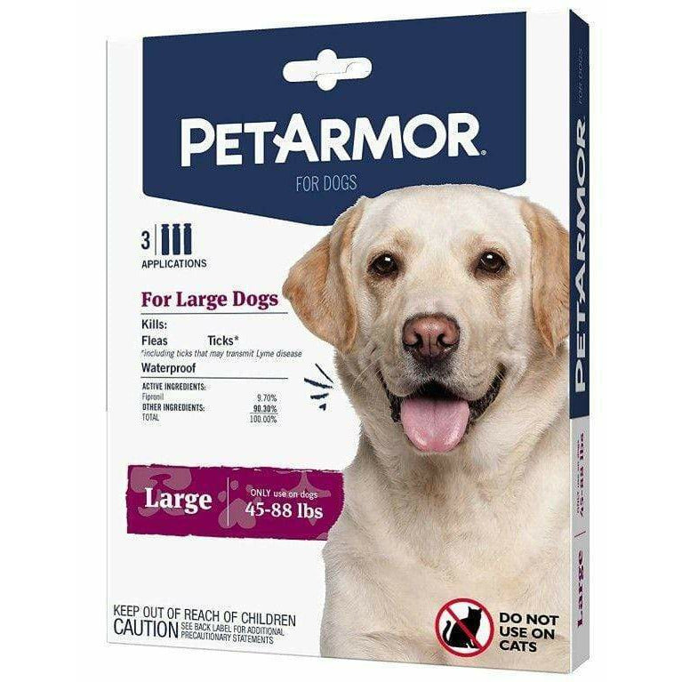 PetArmor Dog 3 count PetArmor Flea and Tick Treatment for Large Dogs (45-88 Pounds)