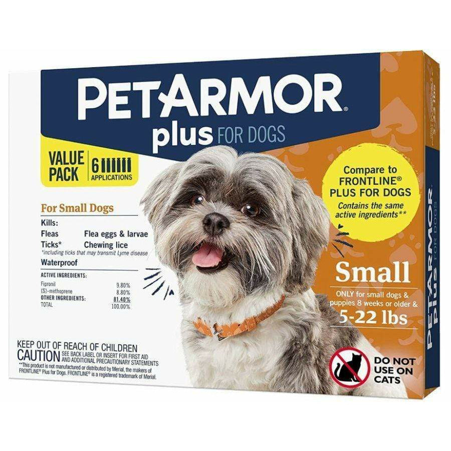 PetArmor Dog 3 count PetArmor Plus Flea and Tick Topical Treatment for Small Dogs 4-22 lbs