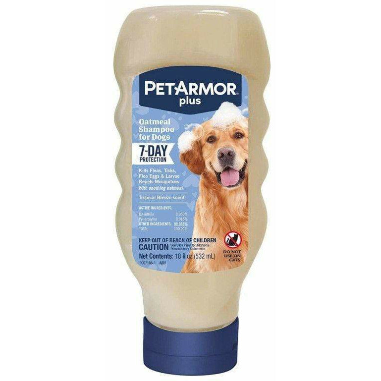PetArmor Dog 18 oz PetArmor Plus Oatmeal Shampoo for Dogs 7-Day Protection
