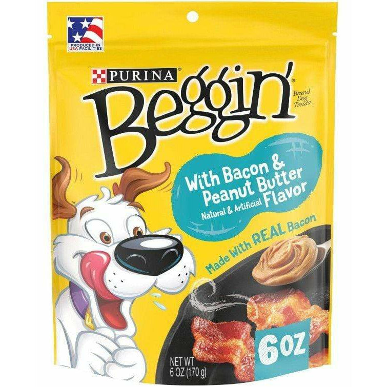 Purina Dog 6 oz Purina Beggin' Strips Bacon and Peanut Butter Flavor