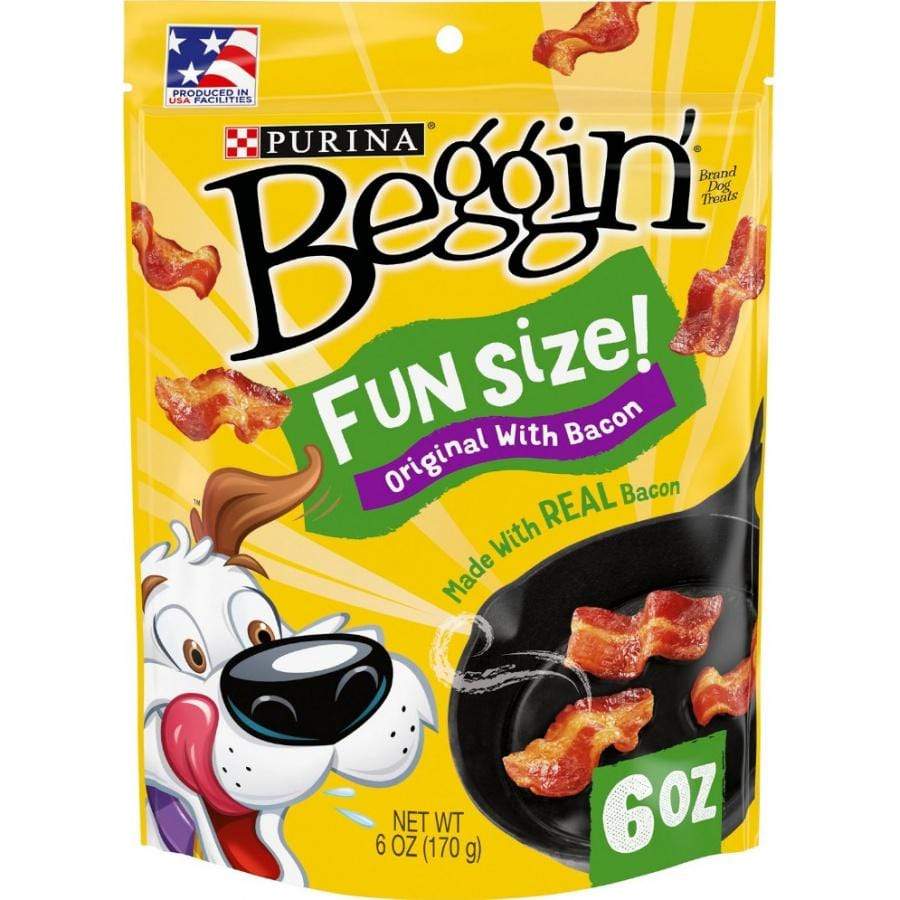 Purina Dog 6 oz Purina Beggin' Strips Bacon Flavor Fun Size