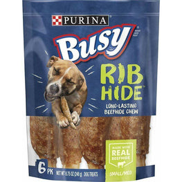 Purina Dog 8.75 oz Purina Busy RibHide Chew Treats for Dogs Original