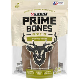 Purina Dog 9.7 oz Purina Prime Bones Dog Chew Filled with Wild Venison Medium