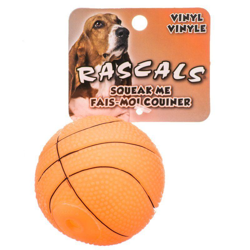 Coastal Pet Dog 2.5" Diameter Rascals Vinyl Basketball for Dogs