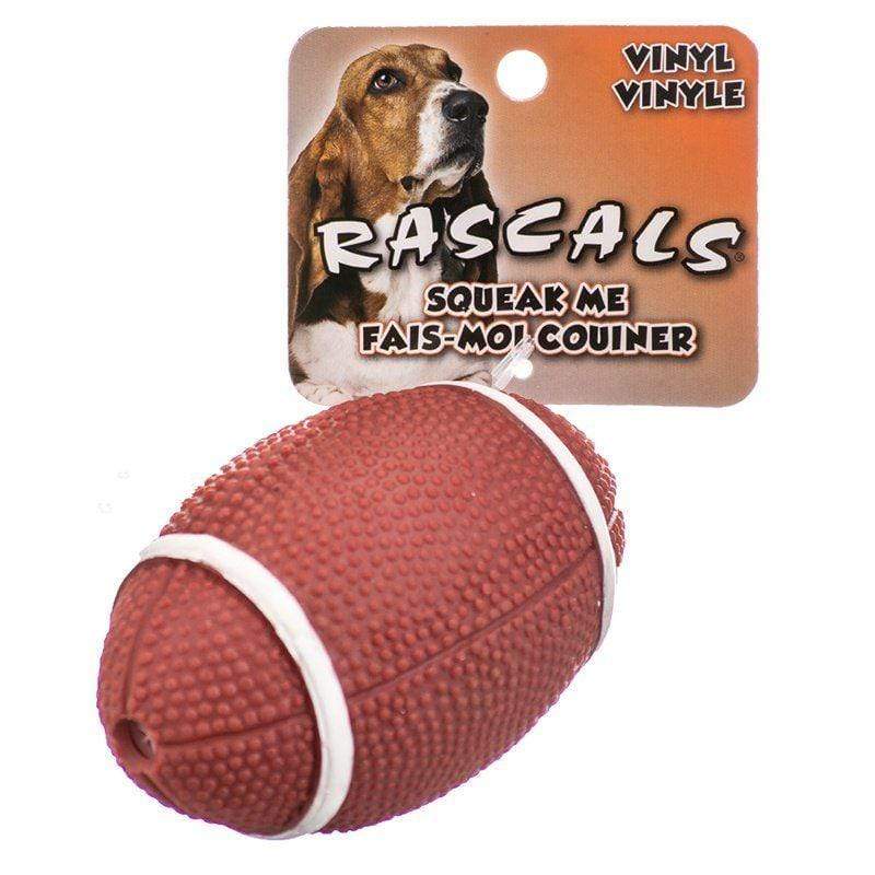 Coastal Pet Dog 4" Long Rascals Vinyl Football Dog Toy