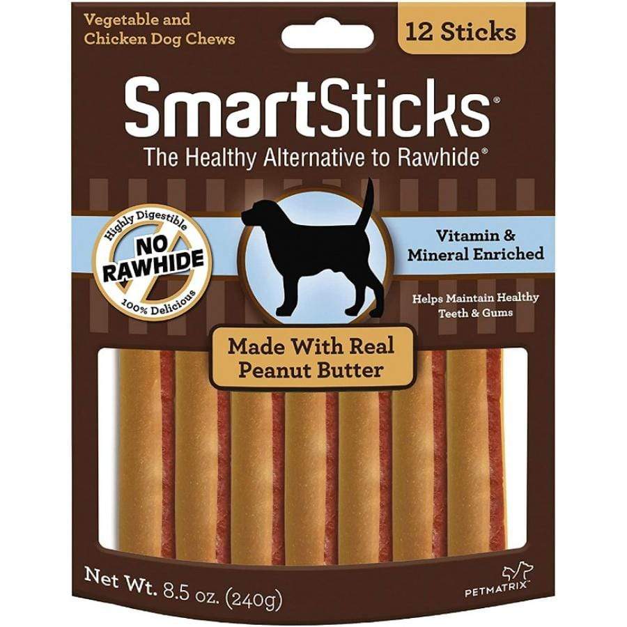 Smartbones Dog 12 count SmartBones SmartSticks Peanut Butter Flavor