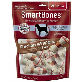Smartbones Dog 20 count SmartBones Vegetable and Chicken Wrapped Rawhide Free Dog Bone