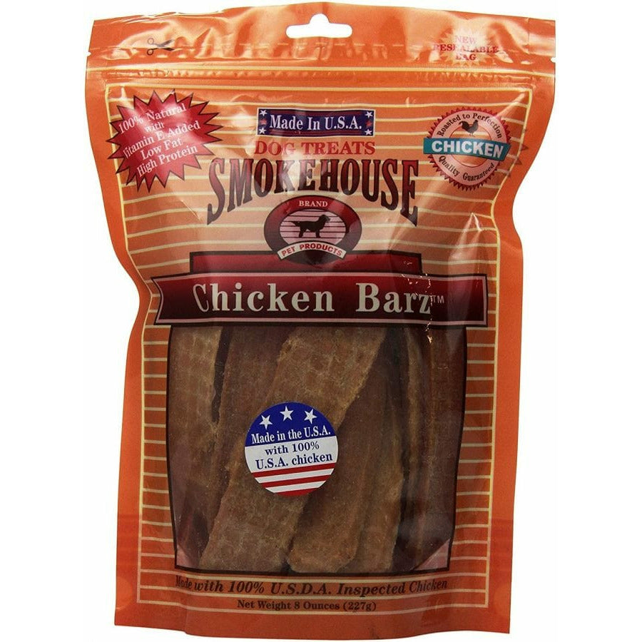 Smokehouse Dog 8 oz Smokehouse Chicken Barz Dog Treats