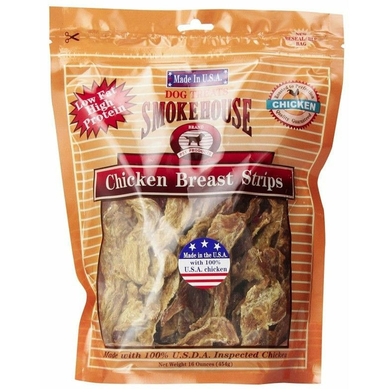 Smokehouse Dog 16 oz Smokehouse Chicken Breast Strips Natural Dog Treat