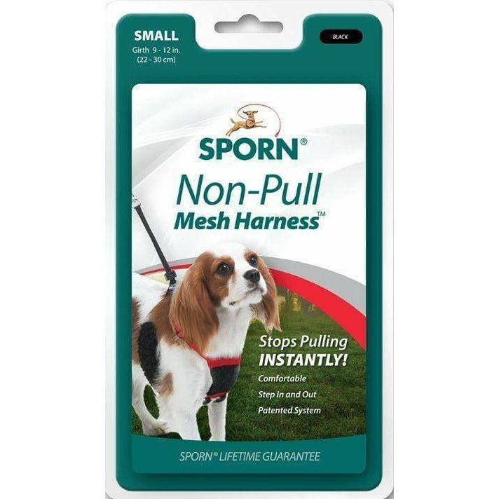 Sporn Dog Sporn Non Pull Mesh Harness for Dogs - Black