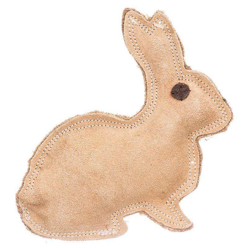 Spot Dog 8" Long x 7.5" High Spot Dura-Fused Leather Rabbit Dog Toy