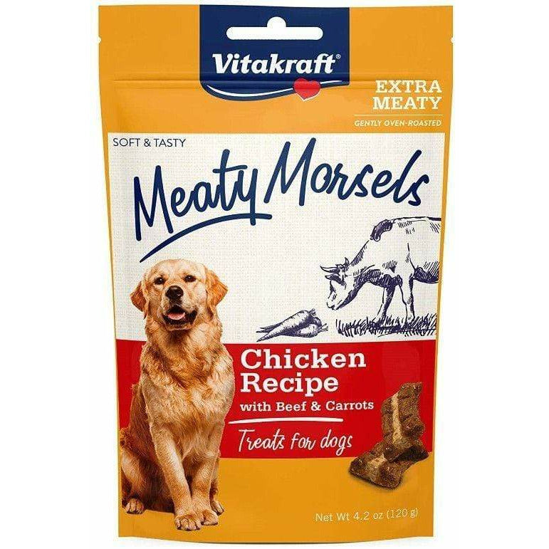 Vitakraft Dog 4.2 oz Vitakraft Meaty Morsels Mini Chicken Recipe with Beef and Carrots Dog Treat