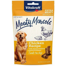 Vitakraft Dog 4.2 oz Vitakraft Meaty Morsels Mini Chicken Recipe with Sweet Potato Dog Treat