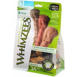 Whimzees Dog 24 Count Whimzees Brushzees Dental Treats - Small