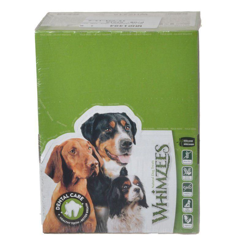 Whimzees Dog Large - 30 Pack - (Dogs 40-60 lbs) Whimzees Natural Dental Care Hedgehog Dog Treats