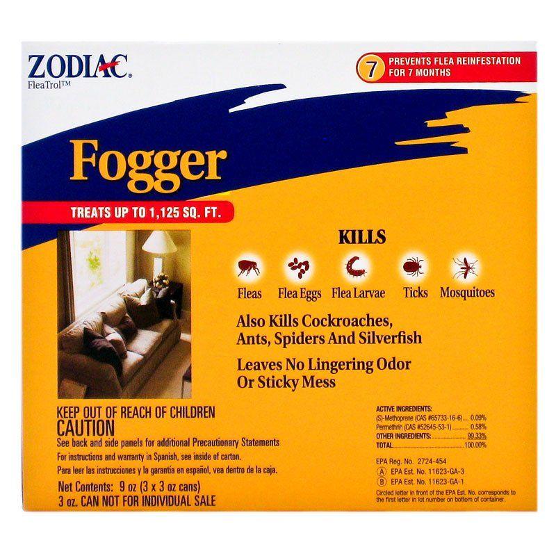 Zodiac Dog 3 oz Cans (3 Pack) Zodiac Flea & Tick Fogger
