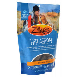 Zukes Dog 1 lb Zukes Hip Action Hip & Joint Supplement Dog Treat - Roasted Chicken Recipe