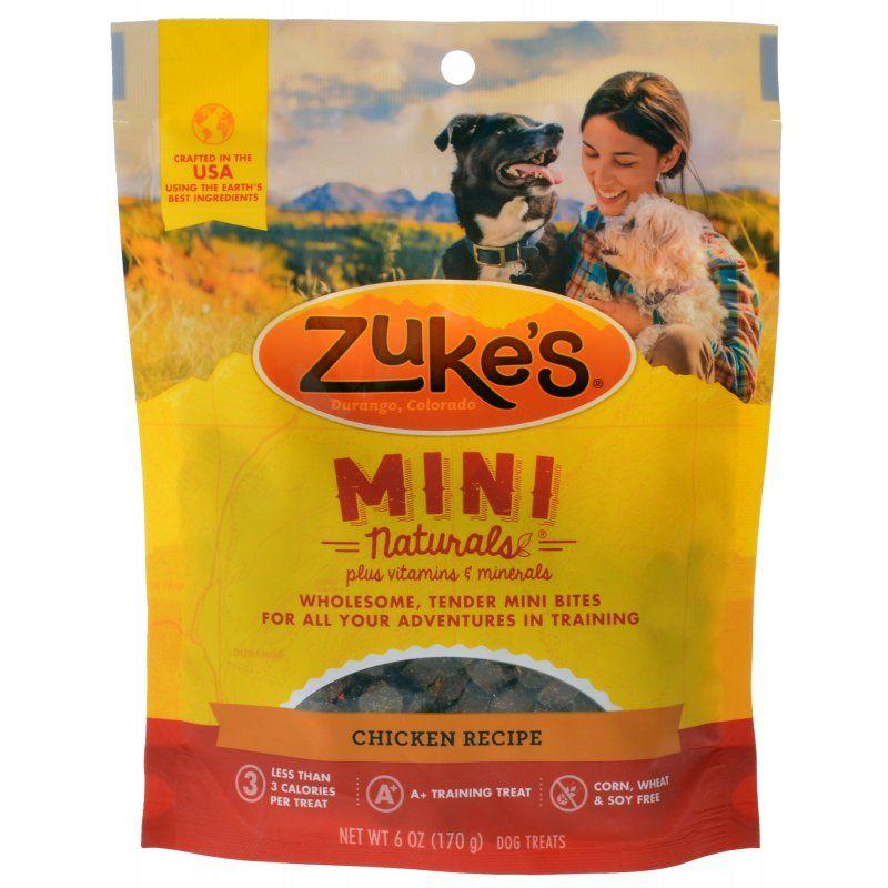 Zukes Dog 6 oz Zukes Mini Naturals Dog Treat - Roasted Chicken Recipe