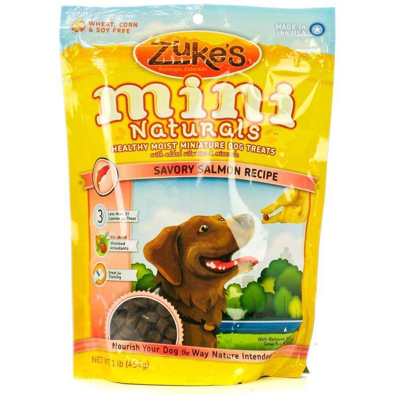 Zukes Dog 1 lb Zukes Mini Naturals Dog Treat - Savory Salmon Recipe