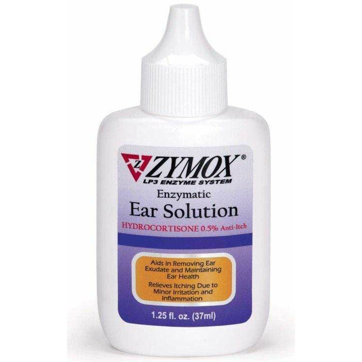 Zymox Dog 1.25 oz Zymox Enzymatic Ear Solution with Hydrocortisone for Dog and Cat