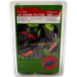 Beckett Pond 9 Watts UV - Ponds up to 650 Gallons (For use with Pumps 400 - 800 GPH) Beckett In-Line UV Pond Filter