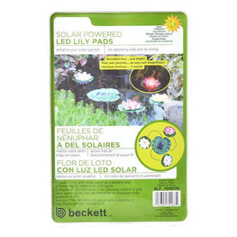 Beckett Pond 3 Lily Pad Lights Beckett Solar LED Lily Lights for Ponds