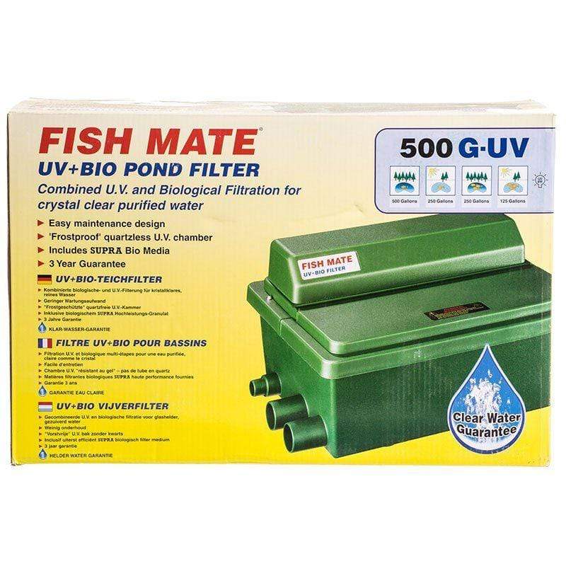 Fish Mate Pond 8 Watts - 250 GPH (125 - 500 Gallons) Fish Mate Gravity UV & Bio Pond Filter