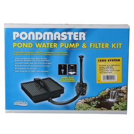 Pondmaster Pond Model 1500 - 500 GPH (Up to 1,000 Gallons) Pondmaster Garden Pond Filter System Kit