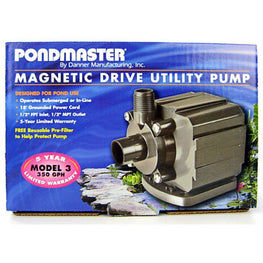 Pondmaster Pond Model 3.5 (350 GPH) Pondmaster Pond-Mag Magnetic Drive Utility Pond Pump