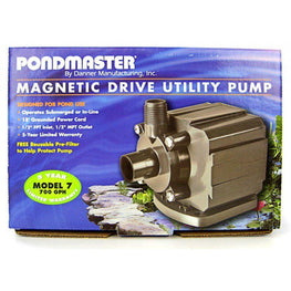 Pondmaster Pond Model 7 (700 GPH) Pondmaster Pond-Mag Magnetic Drive Utility Pond Pump