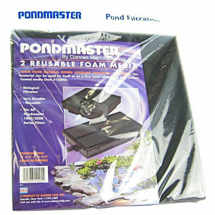 Pondmaster Pond 11.75" Long x 11.75" Wide (2 Pack) Pondmaster Reusable Foam Media Pads