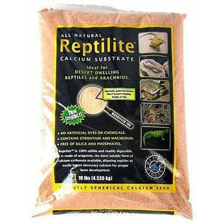 Caribsea Reptile 40 lbs - (4 x 10 lb Bags) Blue Iguana Reptilite Calcium Substrate for Reptiles - Desert Rose