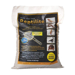 Caribsea Reptile 40 lbs - (4 x 10 lb Bags) Blue Iguana Reptilite Calcium Substrate for Reptiles - Natural White