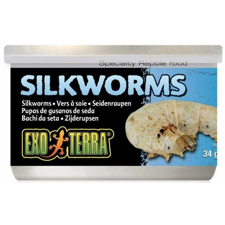 Exo-Terra Reptile 1.2 oz Exo Terra Canned Silkworms Specialty Reptile Food