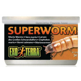Exo-Terra Reptile 1.2 oz Exo Terra Canned Superworms Specialty Reptile Food