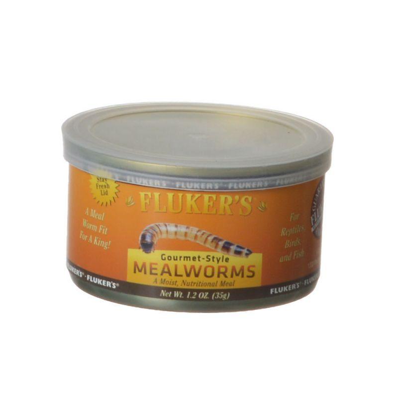 Flukers Reptile 1.2 oz Flukers Gourmet Style Canned Mealworms