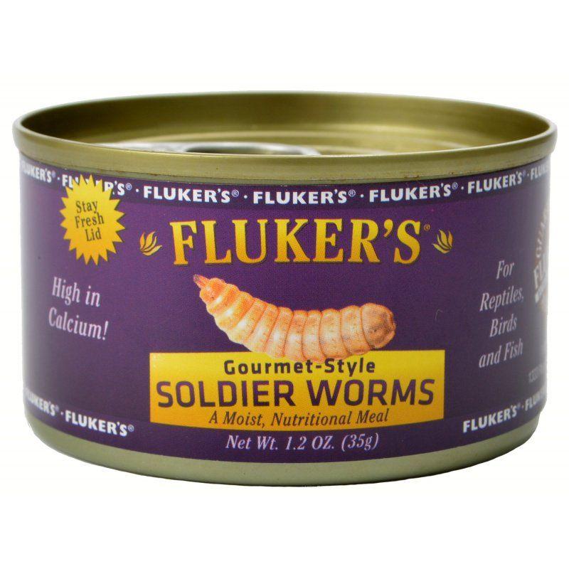 Flukers Reptile 1.2 oz Flukers Gourmet Style Soldier Worms