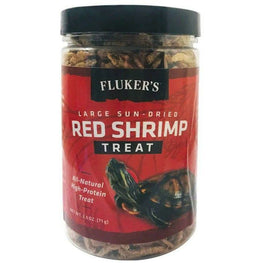 Flukers Reptile 2.5 oz Flukers Sun-Dried Large Red Shrimp Treat
