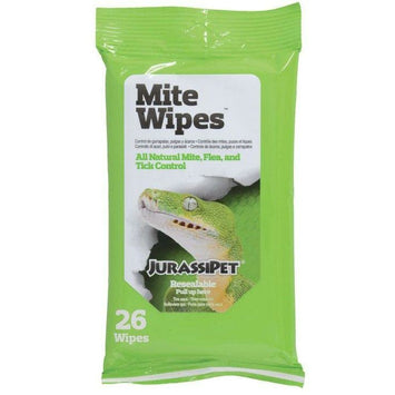 JurassiPet Reptile 26 count JurassiPet MiteWipes All Natural Mite, Flea and Tick Control