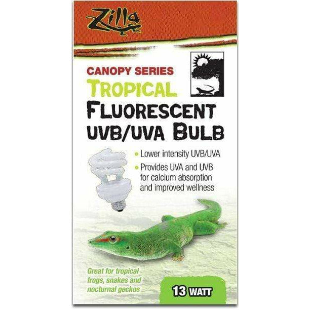 Zilla Reptile 1 Count Zilla Canopy Series Tropical Fluorescent UVB/UVA Bulb