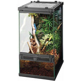 Zilla Reptile 1 count Zilla Front Opening Terrarium with Realistic Rock Foam Background 8"L x 10"W x 15"H