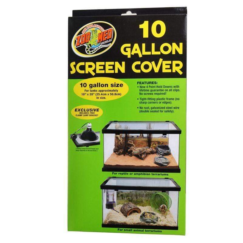 Zoo Med Reptile 20" Long x 10" Wide Zoo Med Animal Habitat 10 Gallon Screen Cover