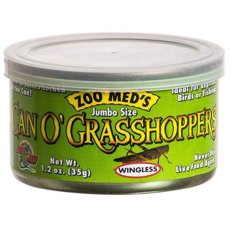 Zoo Med Reptile 1.2 oz Zoo Med Can O' Jumbo Sized Grasshoppers